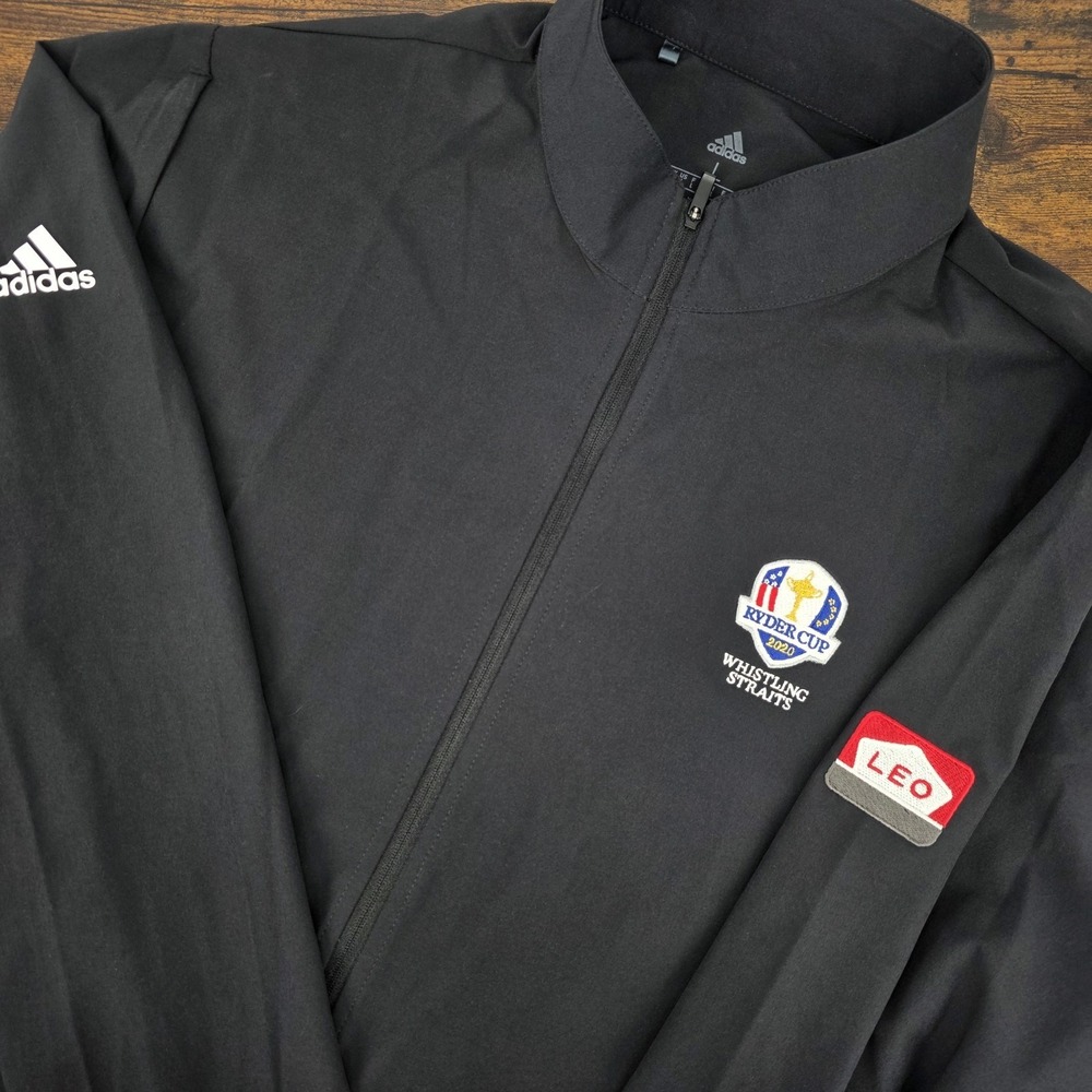 Adidas Wind Core Full Zip Black Jacket 2020 Ryder Cup Whistling Straits Men's‎ L